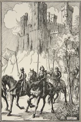Sir Galahad at the Abbey, illustration from 